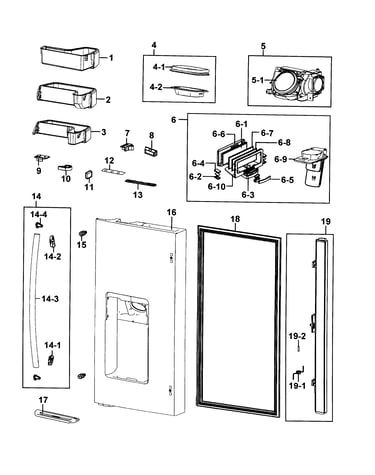Refrigerator door l