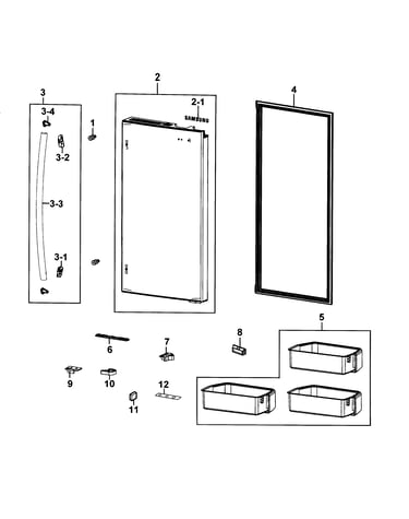 Refrigerator door r