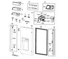 Samsung RF4287HARS/XAA-01 refrigerator door l diagram
