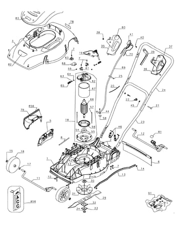 Mower assy