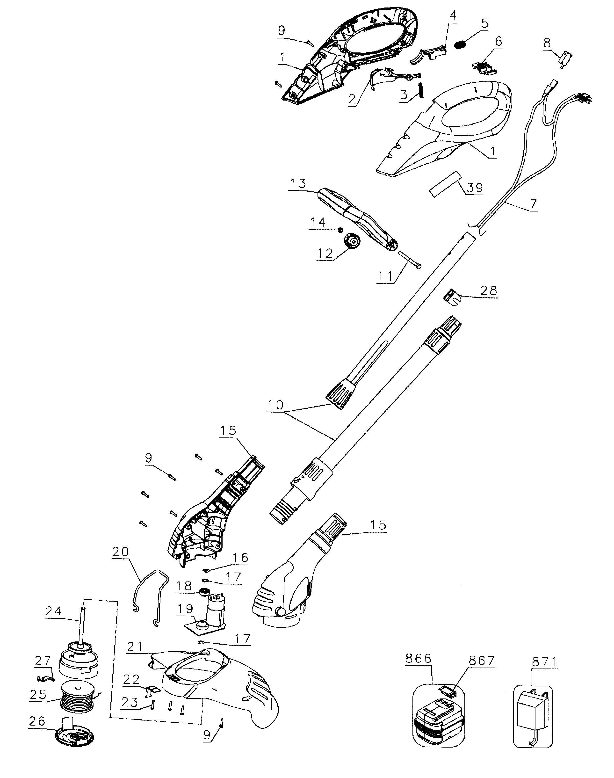 Trimmer assy
