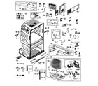 Samsung RF28HMEDBWW/AA-00 cabinet diagram