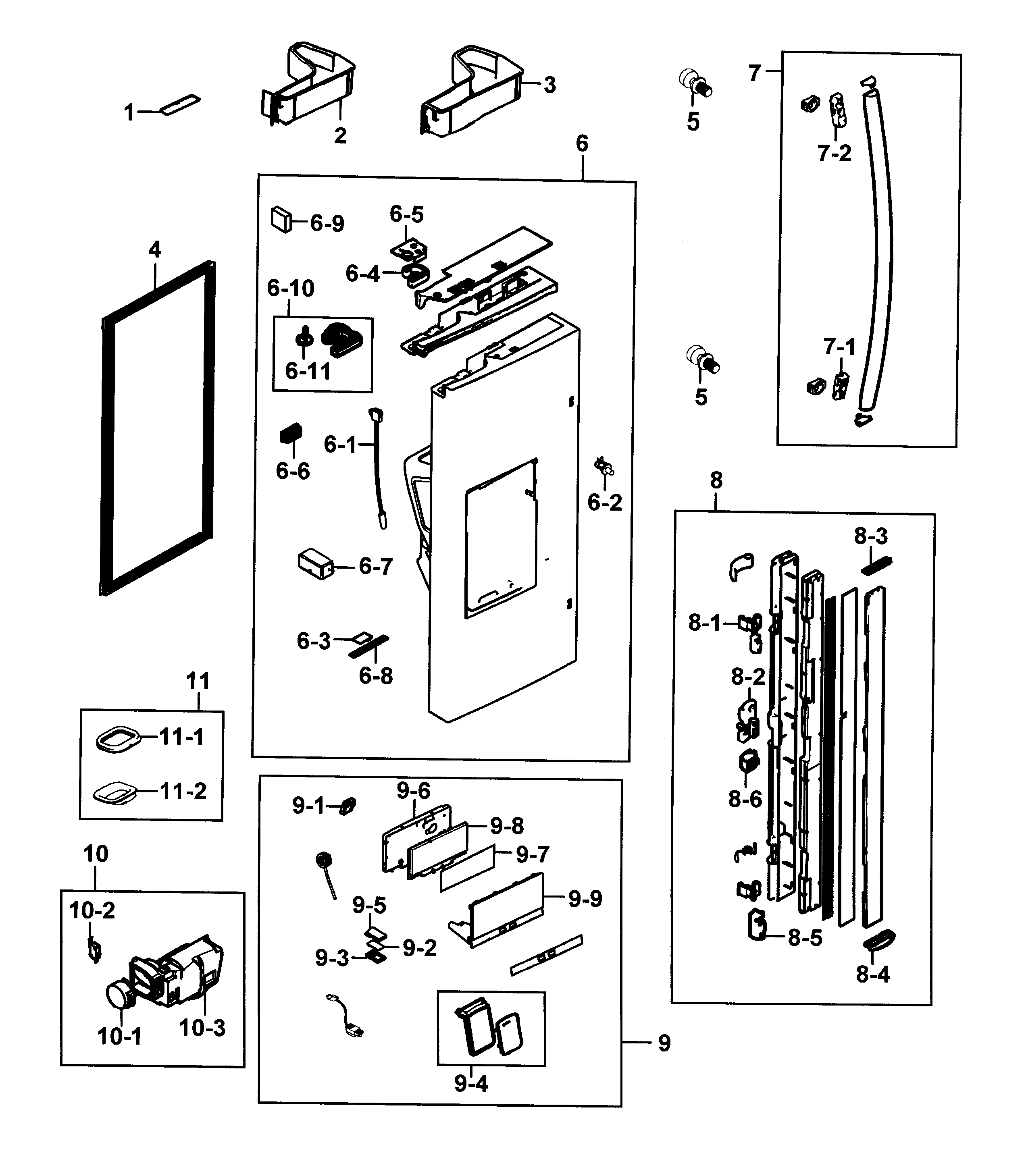 Refrigerator door l