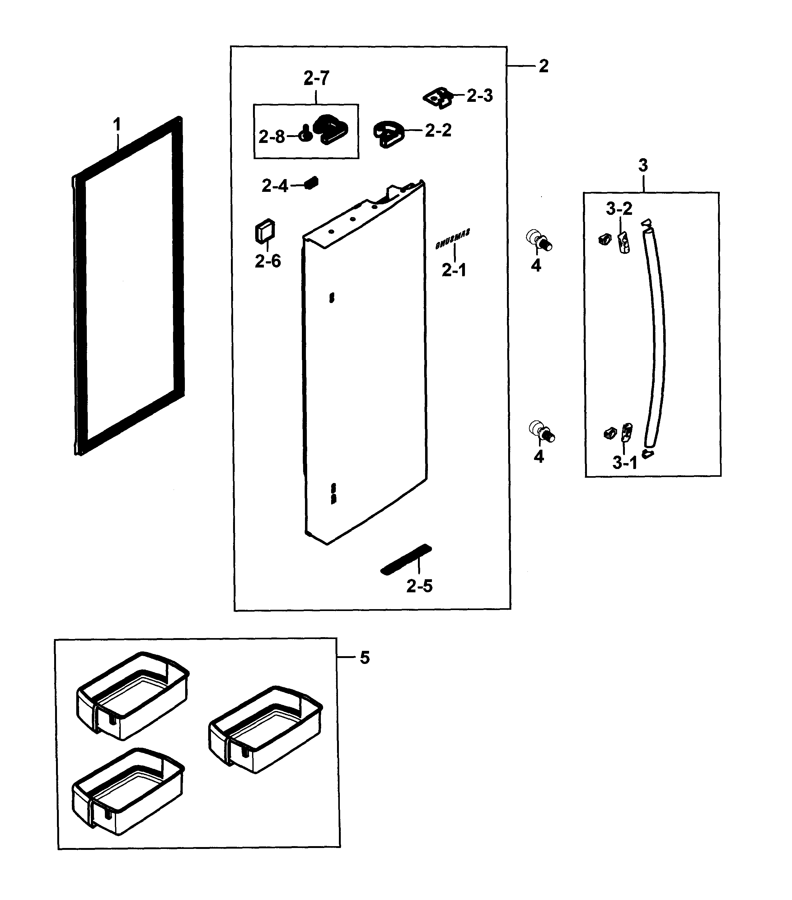 Refrigerator door r