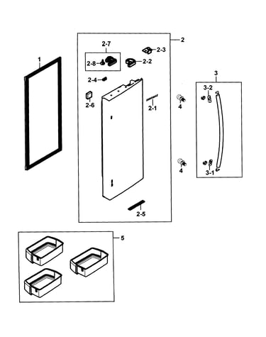 Refrigerator door r