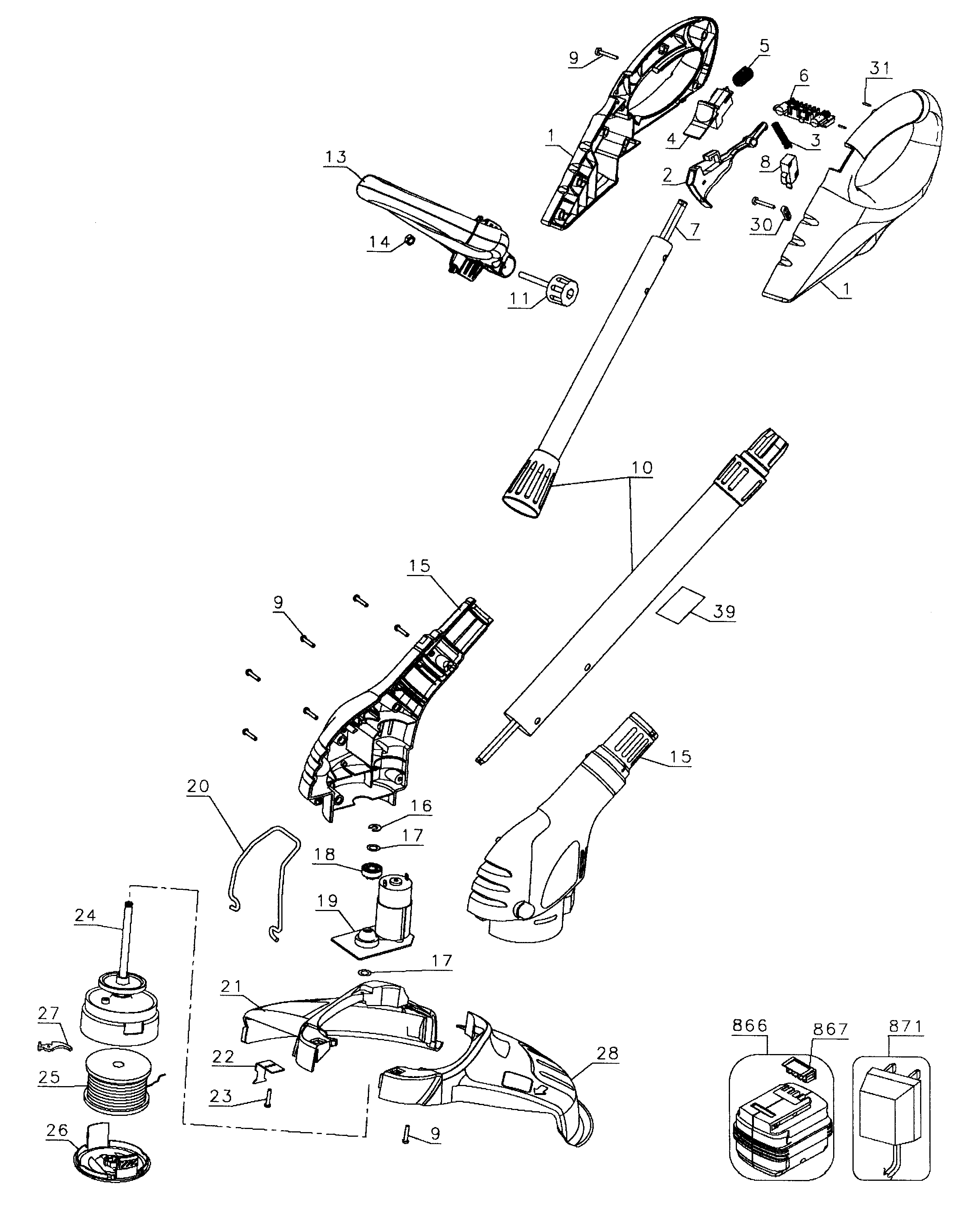 Trimmer assy