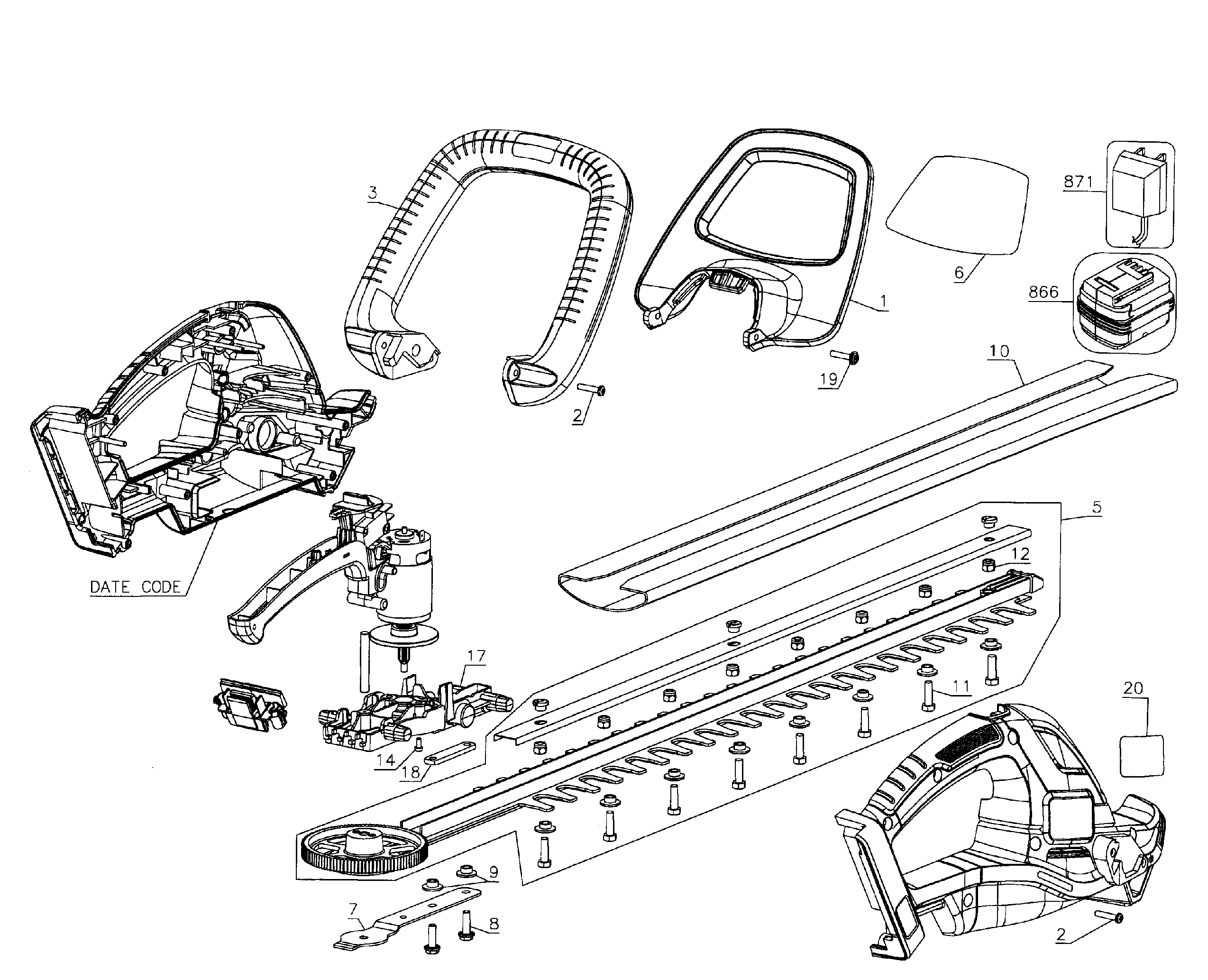 Trimmer assy
