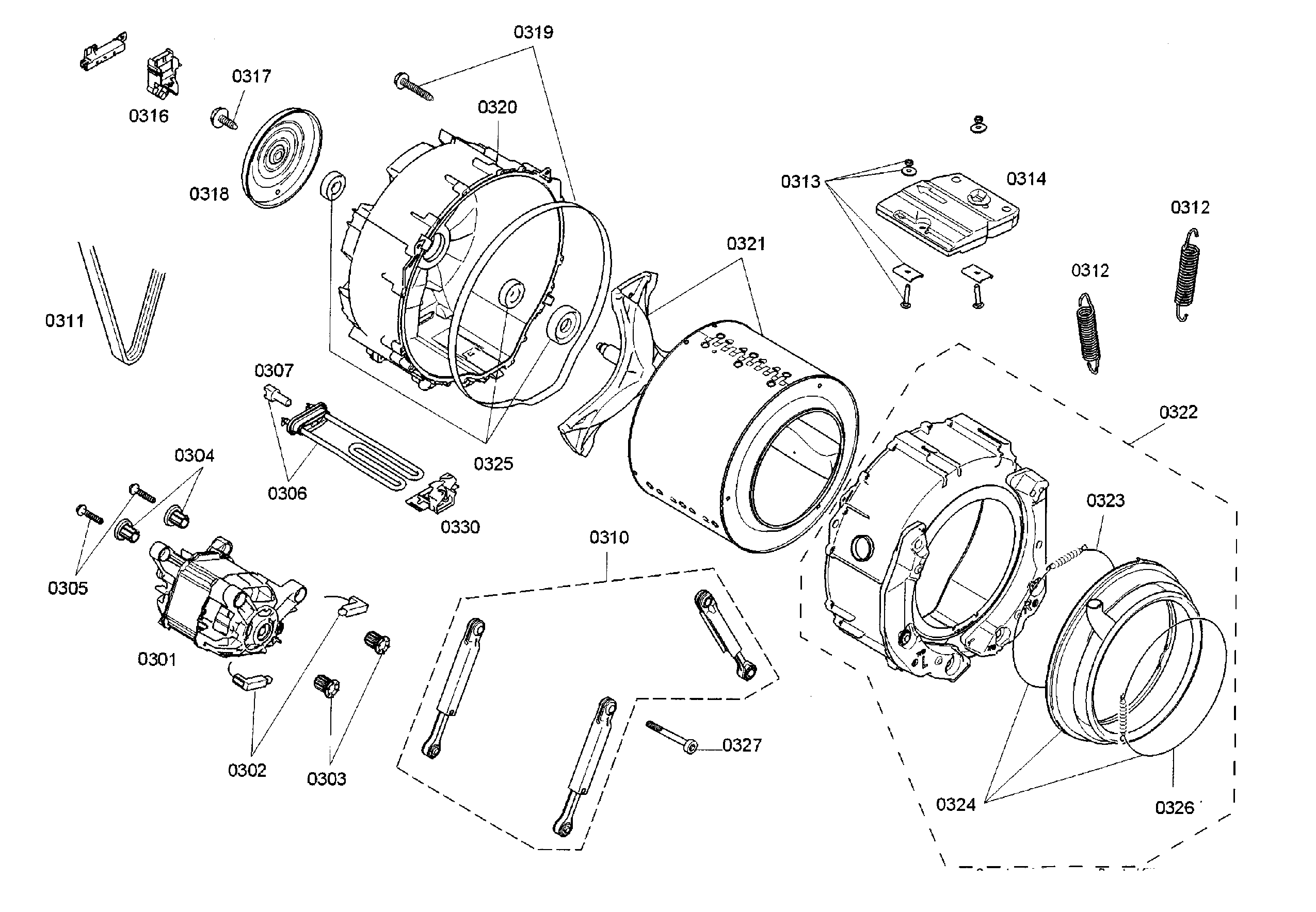 Tub assy