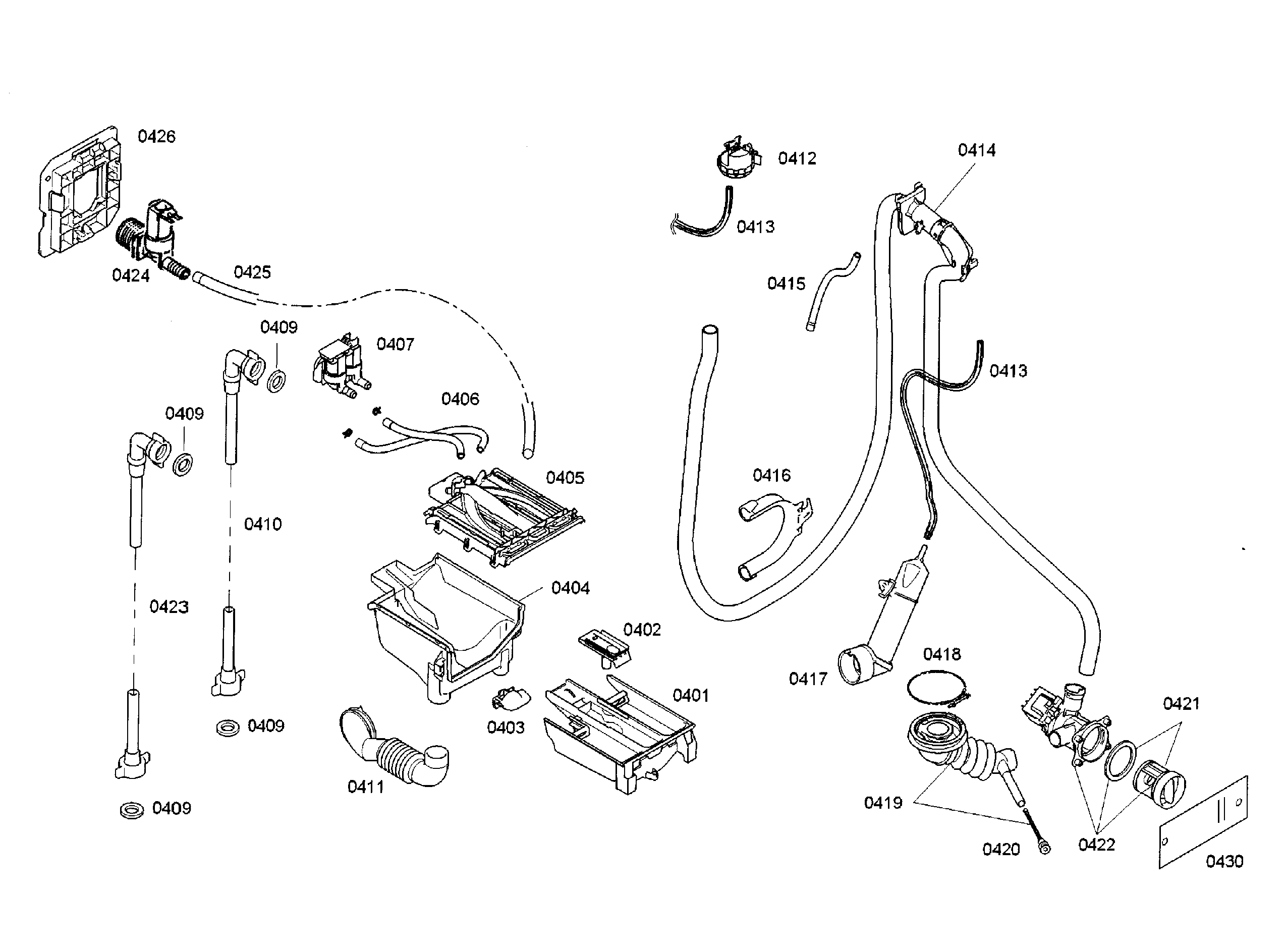 Hose & valve assy