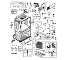Samsung RF28HMEDBBC/AA-00 cabinet diagram