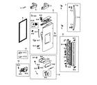 Samsung RF28HMEDBBC/AA-00 refrigerator door l diagram