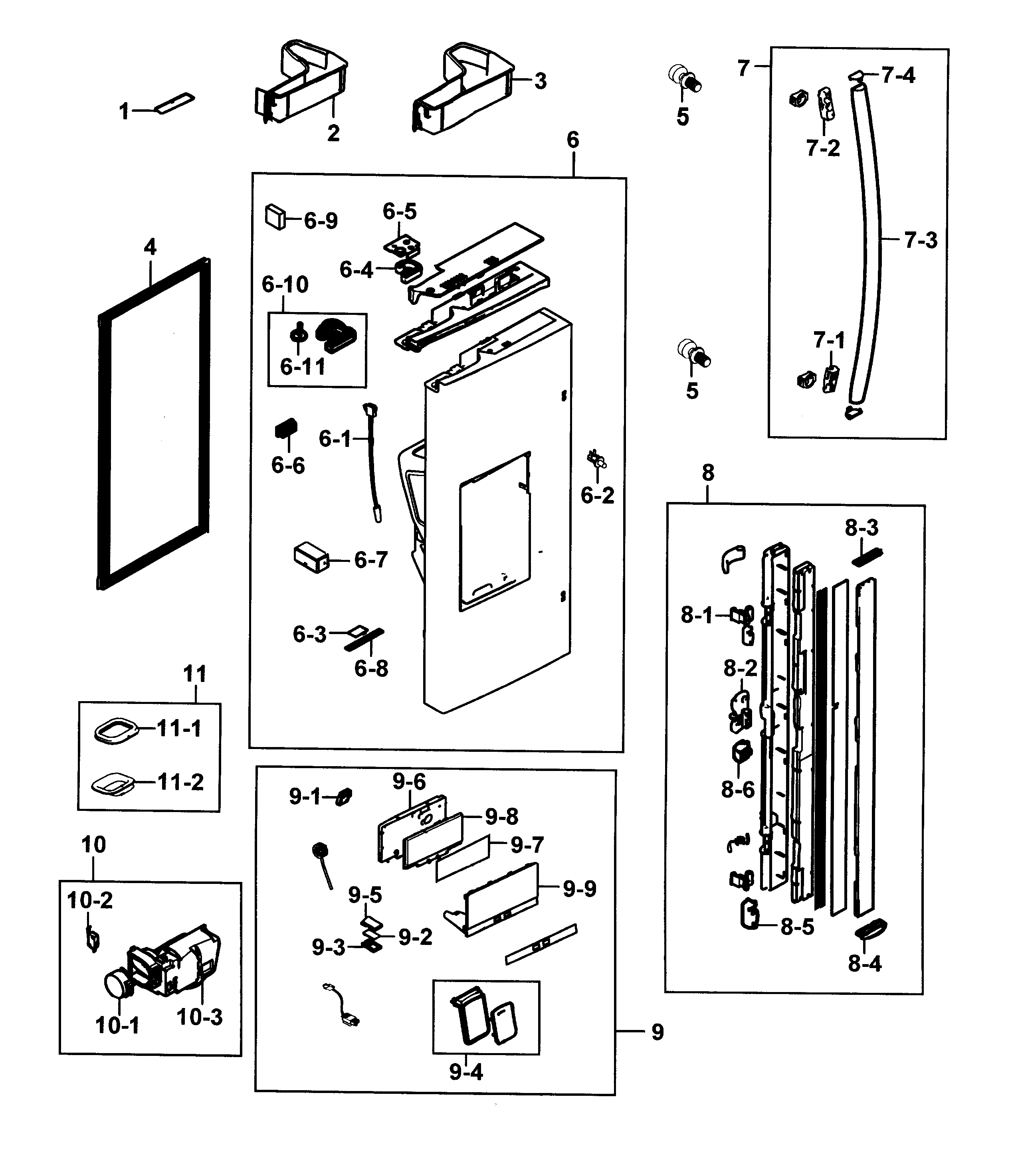 Refrigerator door l