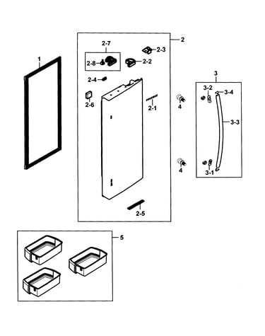 Refrigerator door r