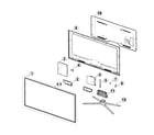 Samsung UN55F6400AFXZA-UU04 cabinet parts diagram