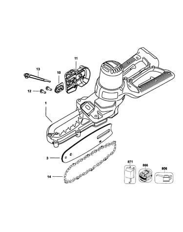 Chainsaw assy