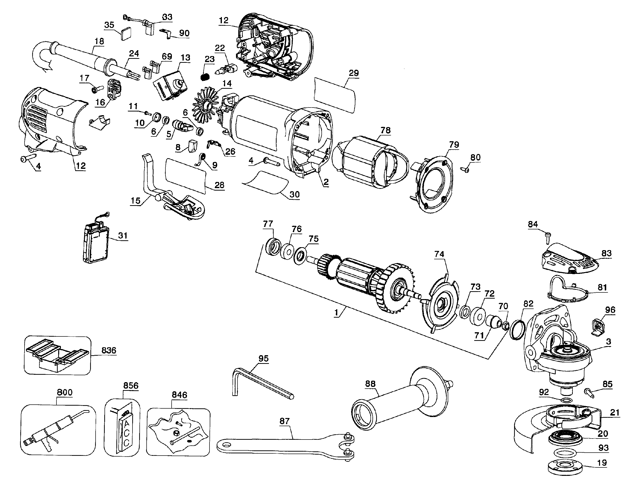 Grinder assy