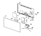 Samsung UN40F6400AFXZA-TU02 cabinet parts diagram