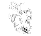 Sharp LC-70SQ10U cabinet parts diagram