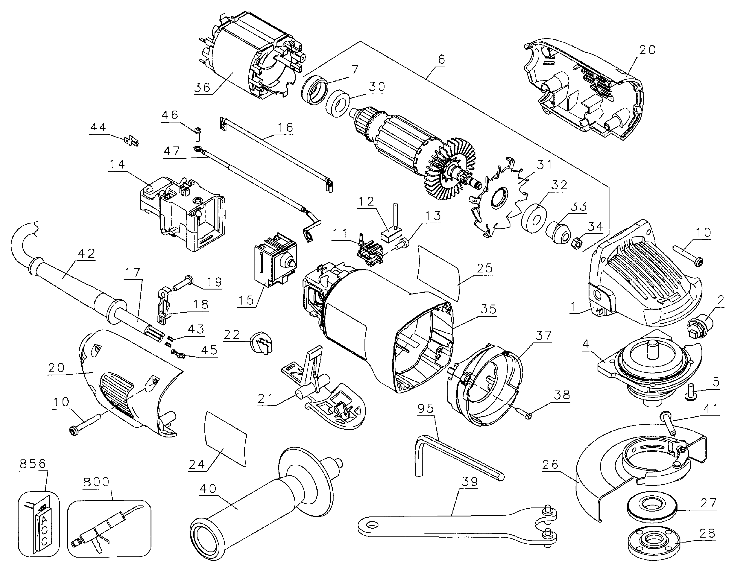 Grinder assy
