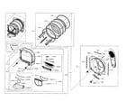 Samsung DV45H7000EW/A2-00 drum parts diagram