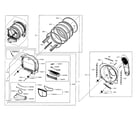 Samsung DV45H7000GW/A2-00 drum parts diagram
