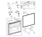 Samsung RFG293HARS/XAA-00 freezer door diagram