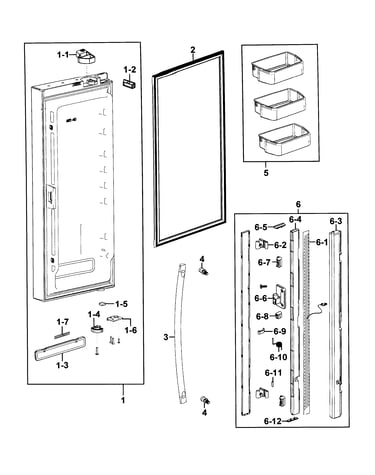 Refrigerator door l