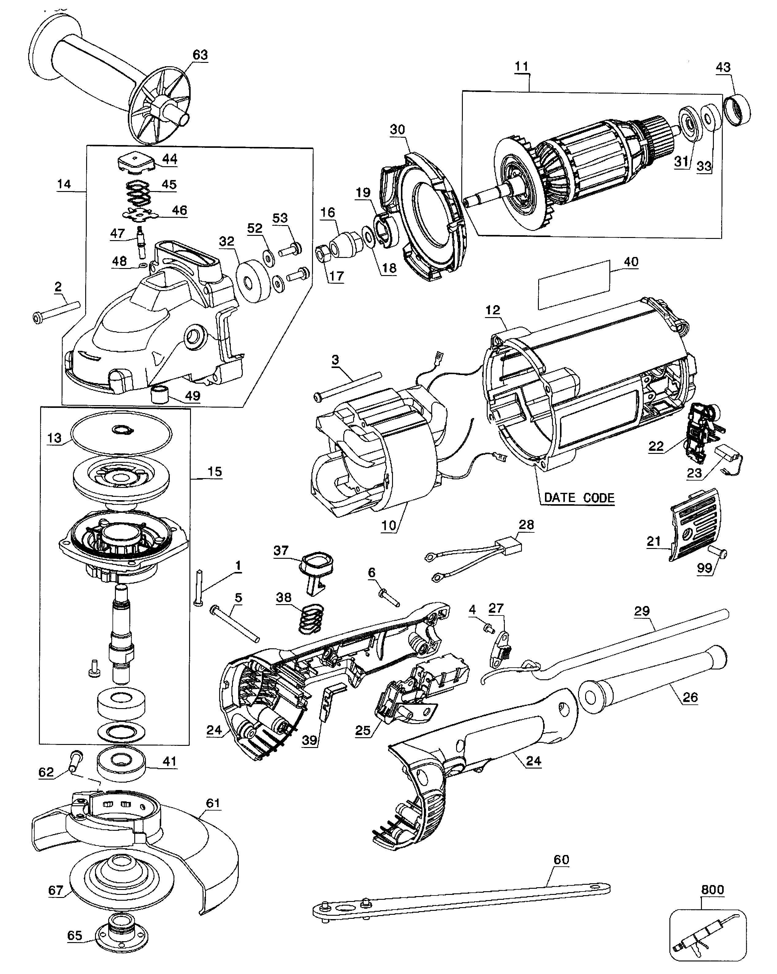 Grinder assy