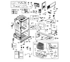 Samsung RF23HCEDBBC/AA-00 cabinet diagram