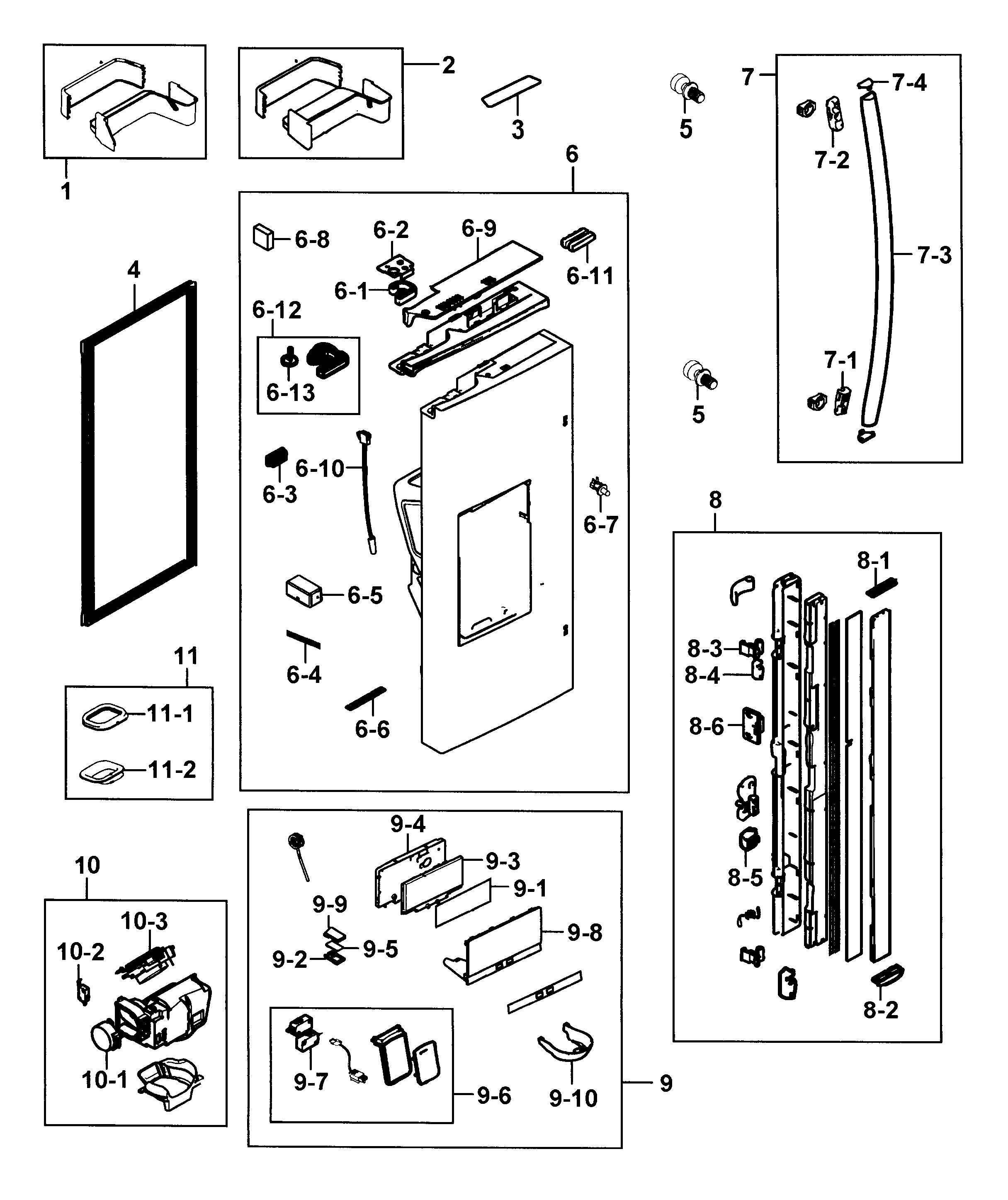 Refrigerator door l