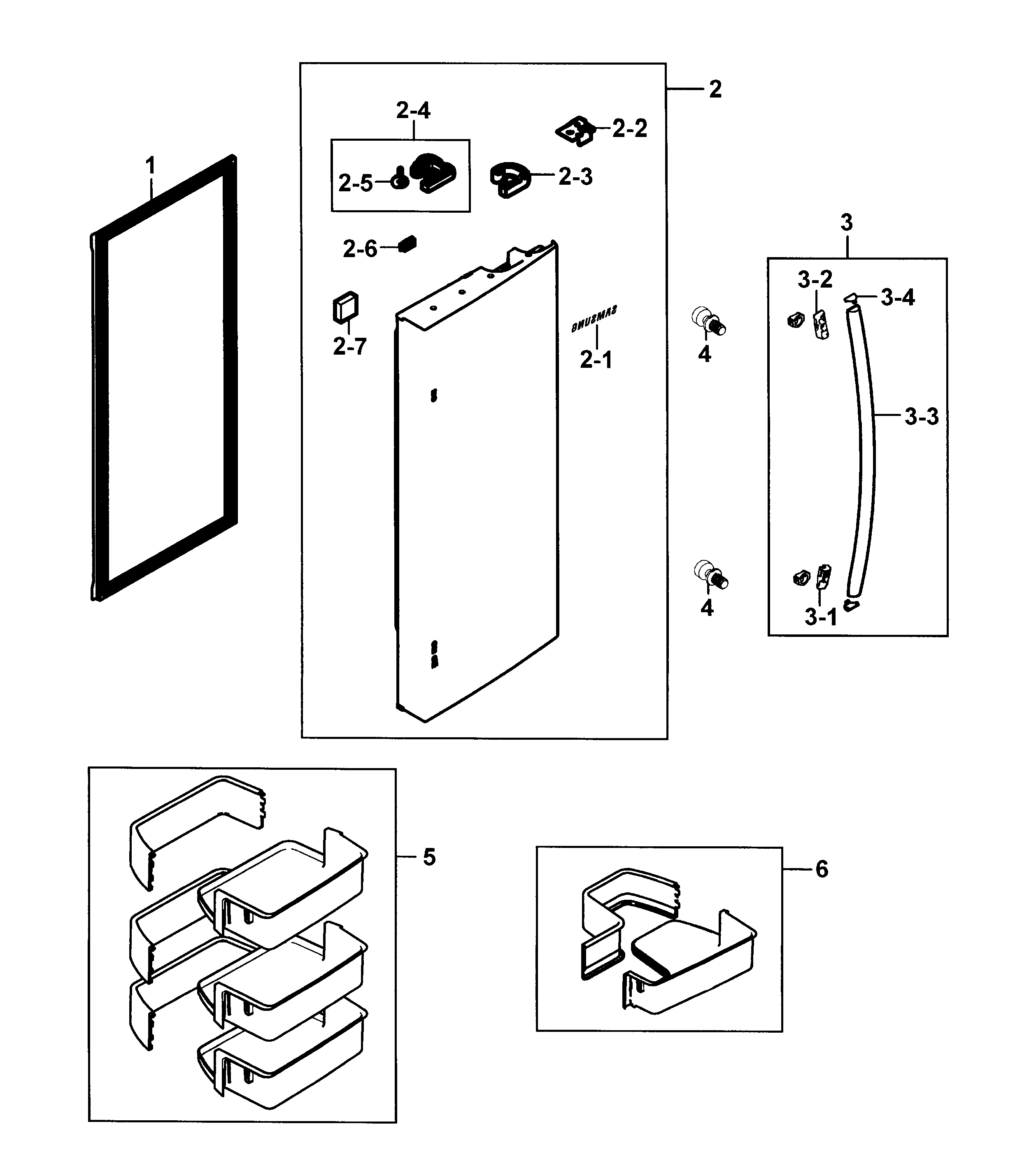 Refrigerator door r