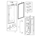 Samsung RFG293HARS/XAA-01 refrigerator door l diagram