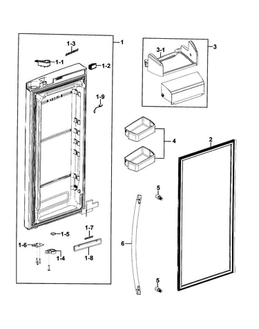 Refrigerator door r