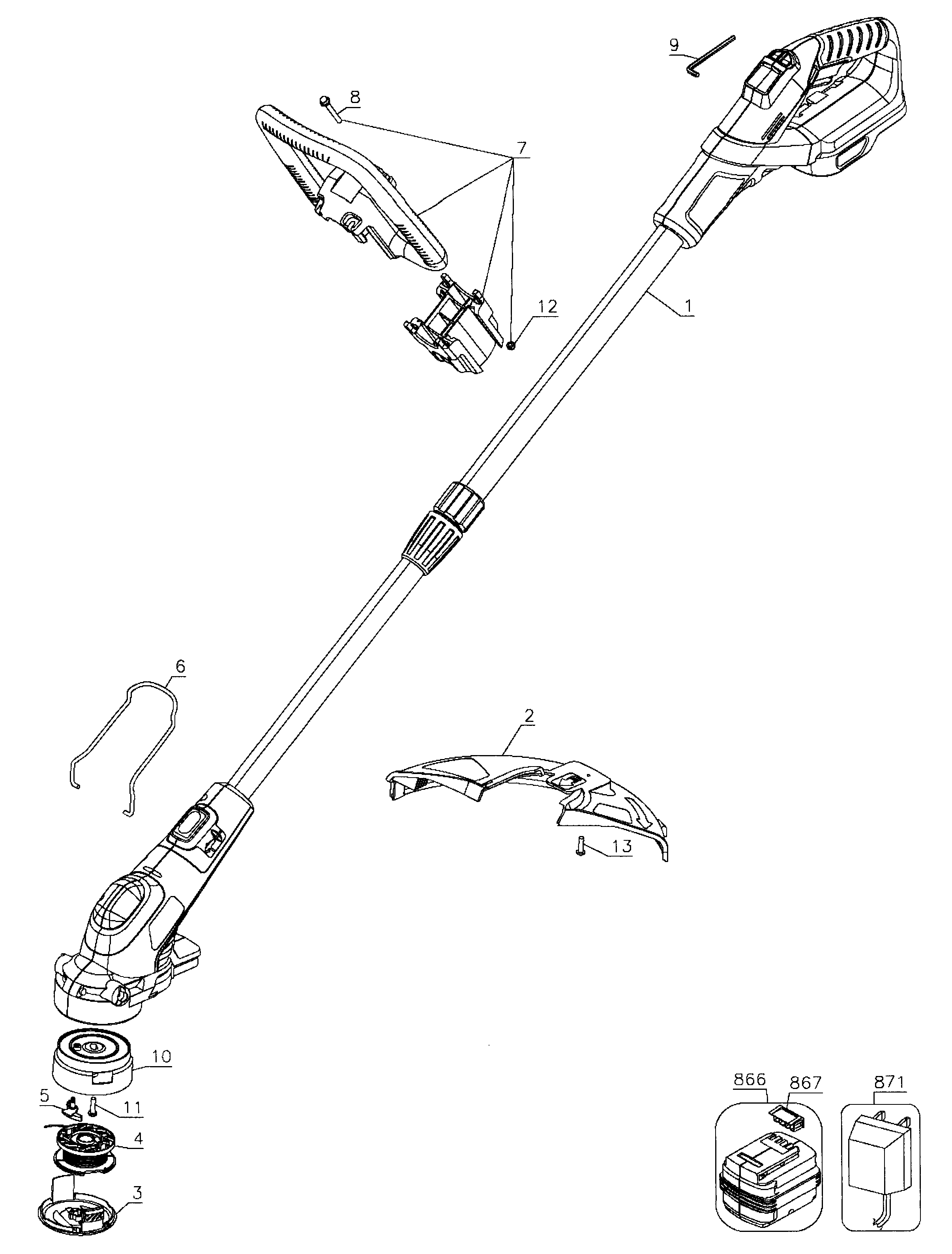 Trimmer assy