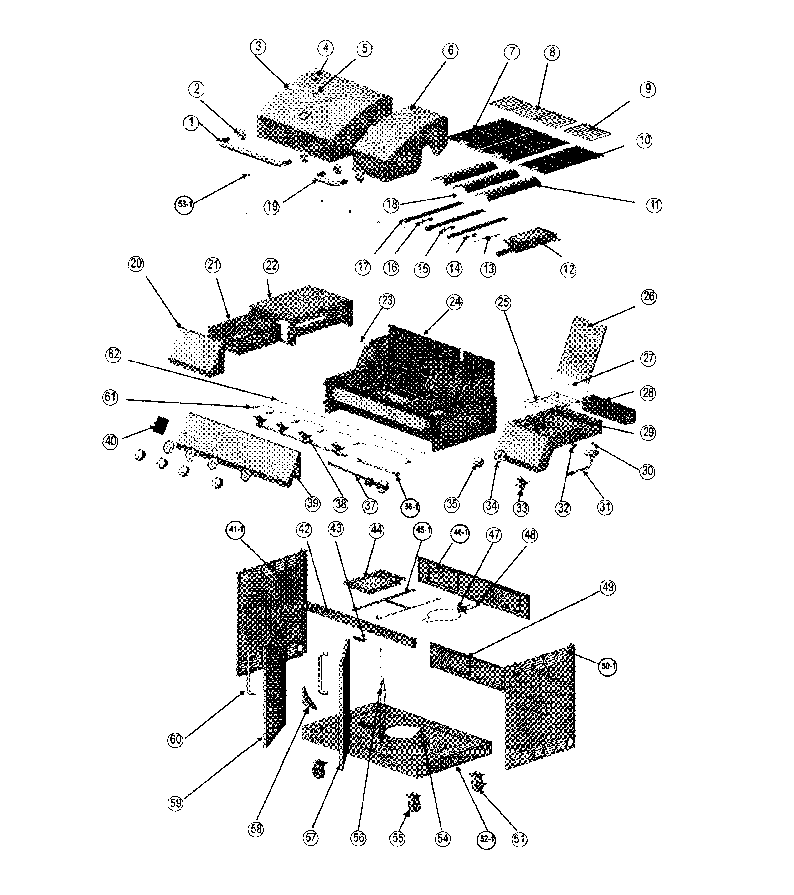 Grill assy