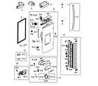 Samsung RF25HMEDBBC/AA-00 refrigerator door l diagram