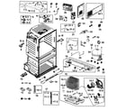 Samsung RF25HMEDBWW/AA-00 cabinet diagram