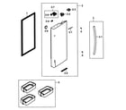 Samsung RF25HMEDBWW/AA-00 refrigerator door r diagram