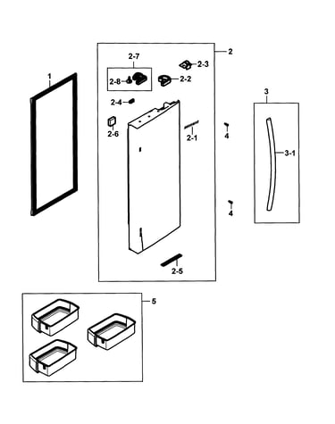 Refrigerator door r