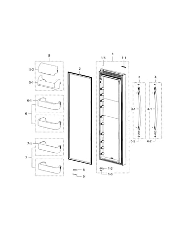 Refrigerator door