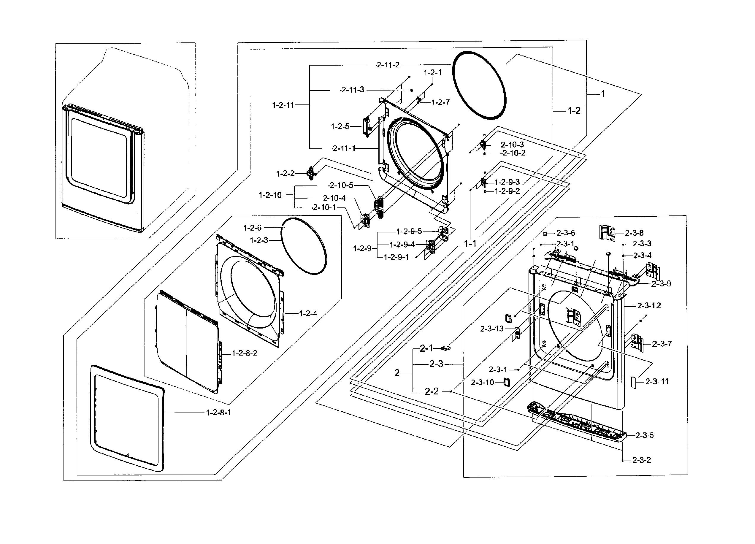 Frame front & door