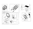 Samsung DV56H9000GP/A2-00 drum parts diagram