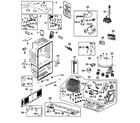 Samsung RF26XAZRS/XAA-00 cabinet diagram