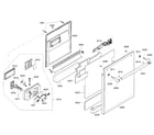 Thermador DWHD94EP/51 door diagram