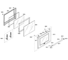 Thermador POM301/02 oven door diagram