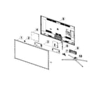 Samsung UN48H6400AFXZA-TS01 cabinet parts diagram
