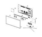 Samsung UN50H6350AFXZA cabinet parts diagram