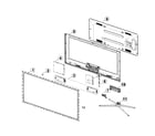Samsung UN55H6400AFXZA-TS01 cabinet parts diagram