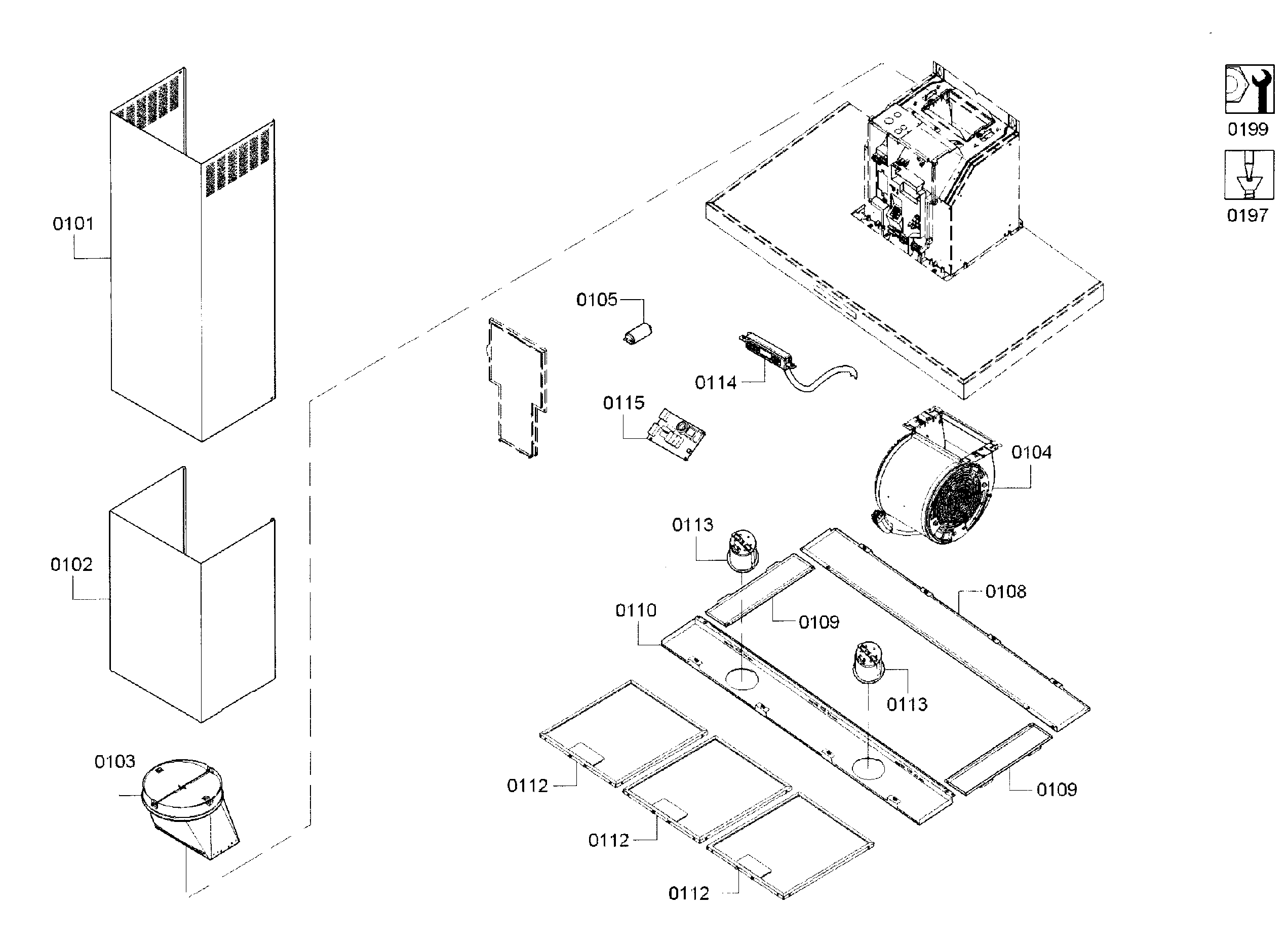 Range hood assy