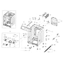 Samsung WF42H5000AW/A2-00 frame & cover parts diagram
